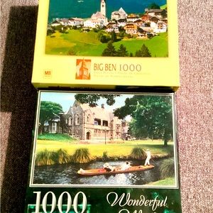 New jigsaw puzzles - 1,000 pieces each